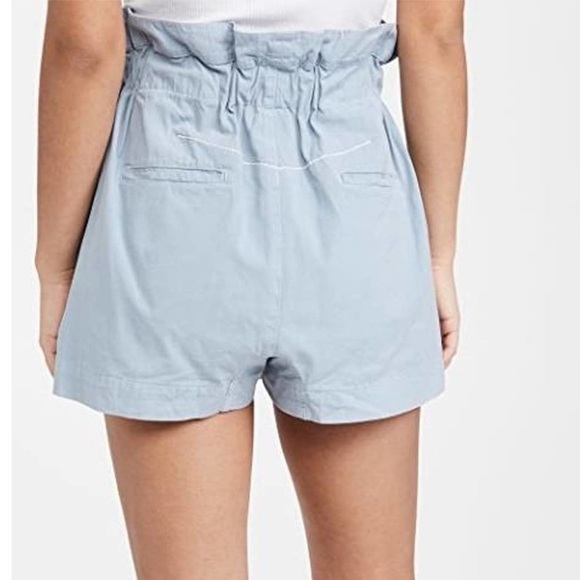 Bassike Canvas Paperbag Shorts in Gray Size 1 S - Picture 9 of 11